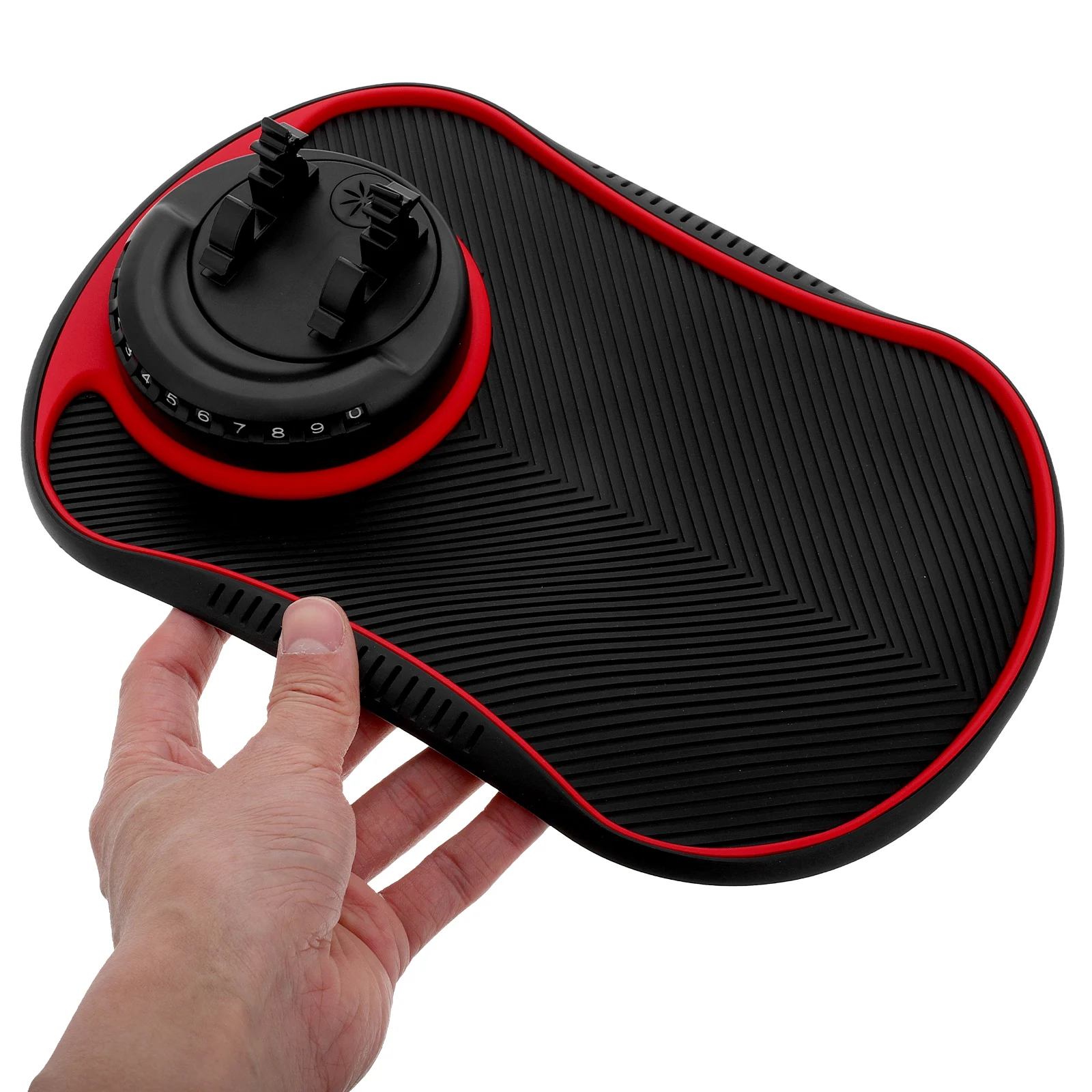 

Car Anti-slip Dashboard Mat PVC Phone Holder Keys Coins Organizer Adjustable Rotation Angle Non-slip Dash Accessories