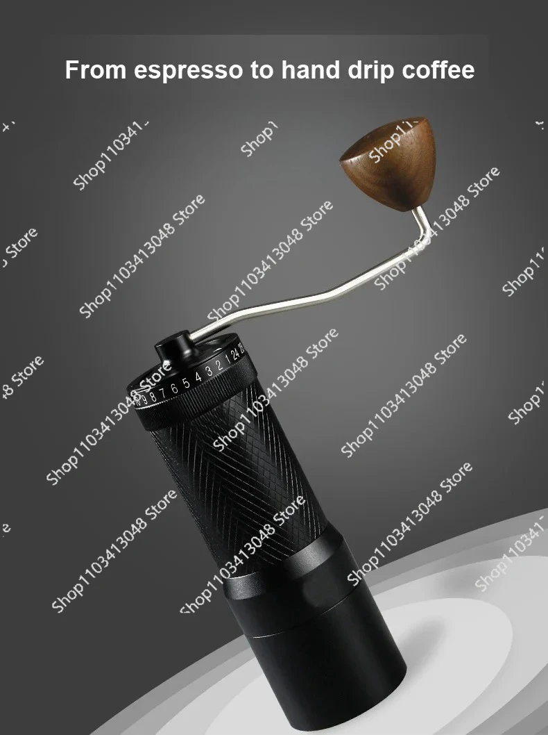 

Professional Outer Fineness Adjust Hand Manual Coffee Bean Grinder Flat Burr Ghost Teeth Coffee Mill Portable