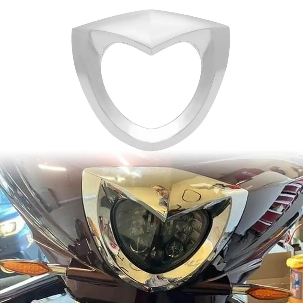 For Victory Cross Country Tour Roads  2010 -2017 #5437555-156 Chrome Headlight Visor Trim Cover Motorcycle Part