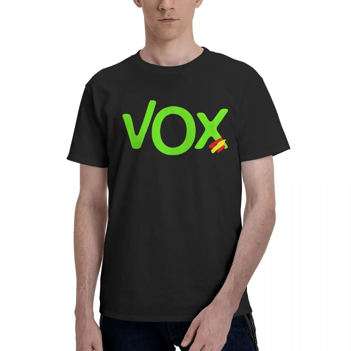 

Roly Logo Vox 1, 100% хлопок, повседневная дышащая удобная мужская одежда Kawaii, элитная мужская футболка