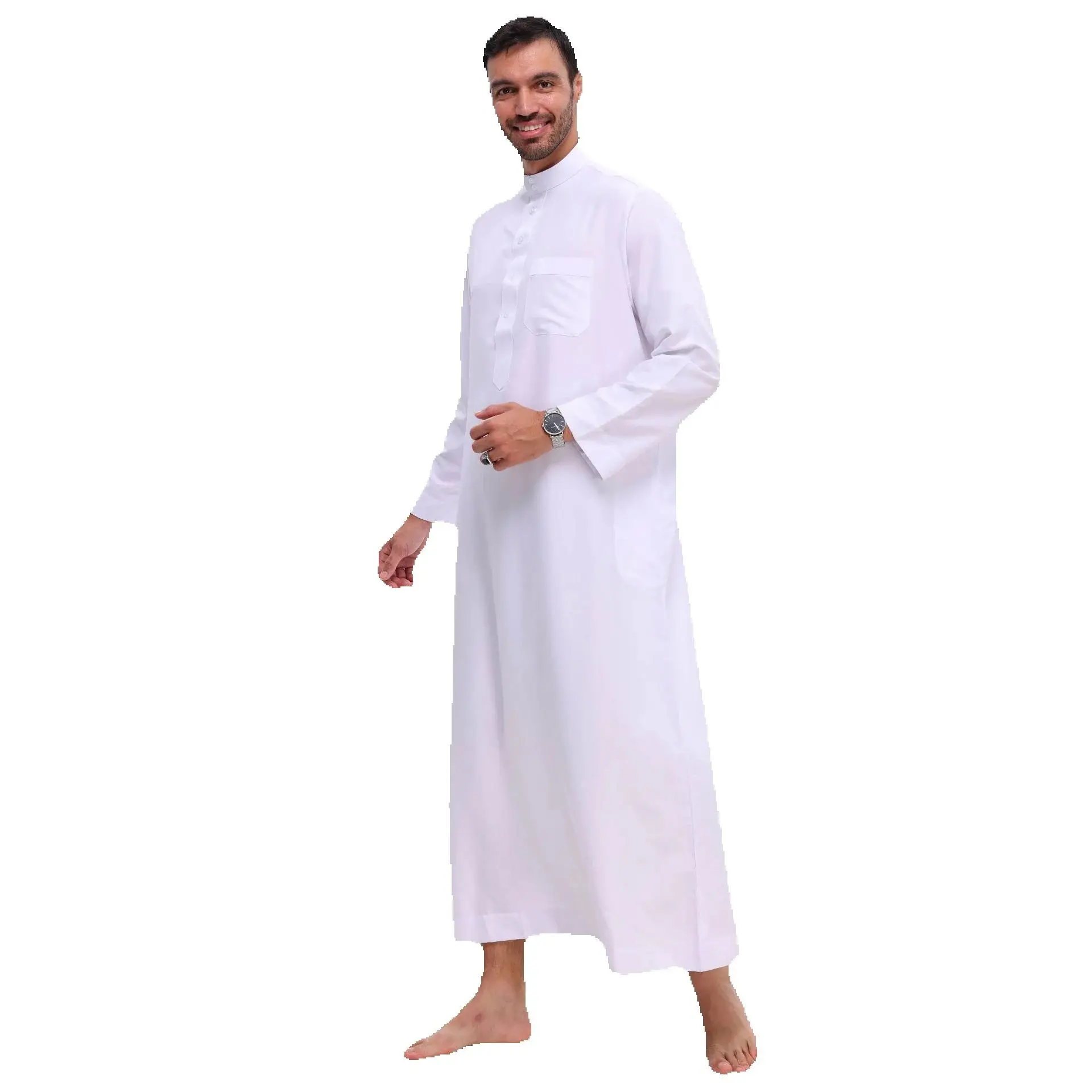 2022 Muslimische Robe Naher Osten Herrenbekleidung Quadratische Jubba Thobe Islam Kleid Dubai Abaya Thobe Daffah Dishdasha Djellaba Kaftan