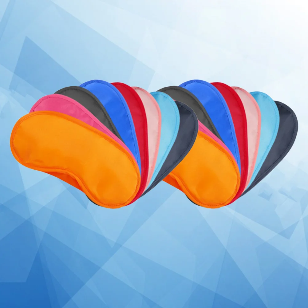 

34 шт., маска для сна, дорожная повязка на глаза, полиэстеровый козырек для глаз, 17 цветов, мягкая прочная повязка для сна, дорожная повязка на глаза