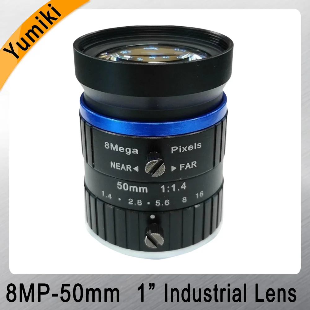 

8MP 50mm Industrial Camera Lens Machine Vision Inspection C Interface 1 Inch FA Road Surveillance Camera Lens