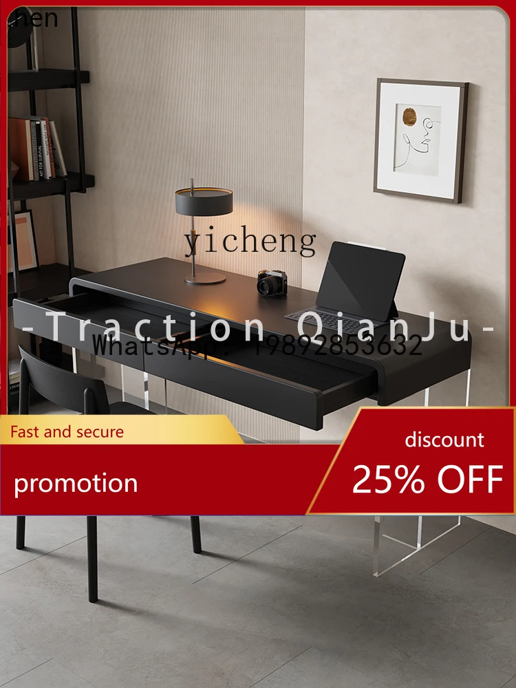 

YFY Floating Desk Study Home Vanity Writing Desk Integrated Desk