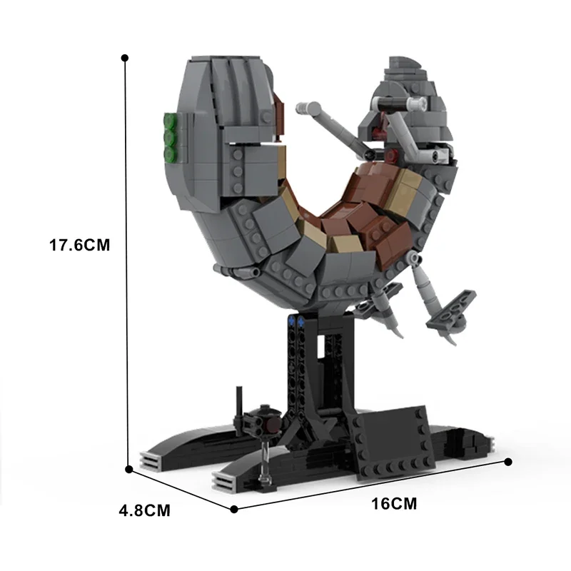 Gobricks MOC Interstellars Movie Flying Motorcycle Building Blocks kit Maulss Speeder Bike Model Toys Bricks Kids Birthday Gift