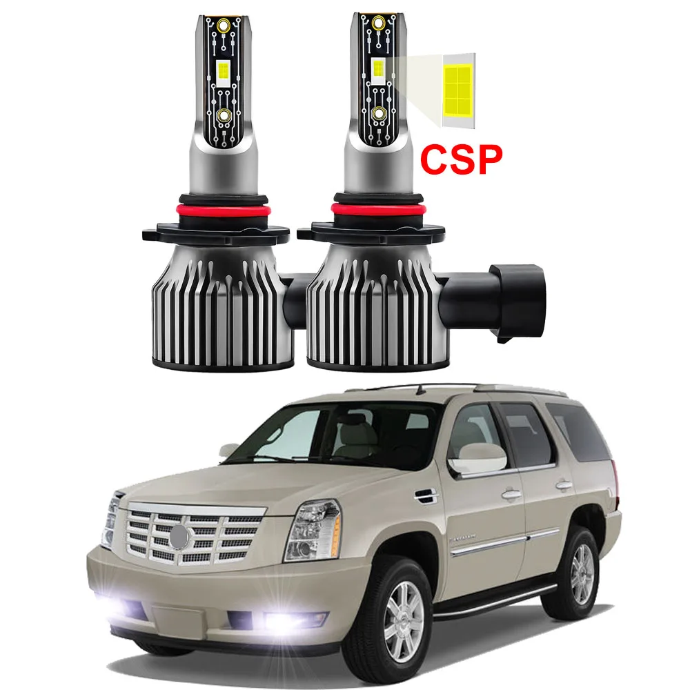 2pcs  Led Car Fog Lights Bulb For Cadillac Escalade 2007-2014 LED Front Fog Lamp Canbus 6000K CSP Chips