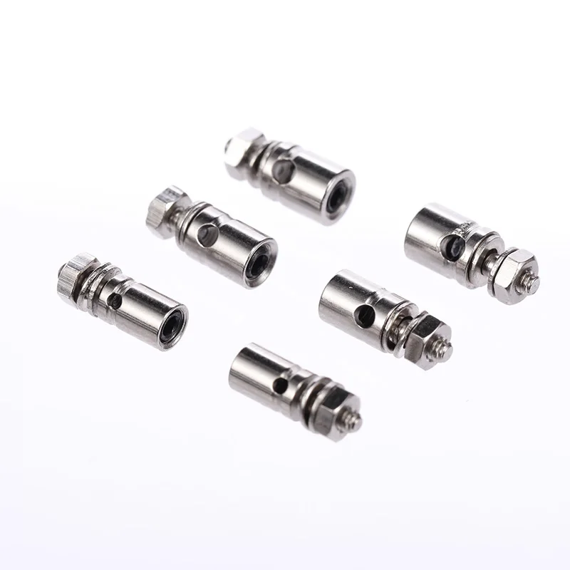 Bouchon de liaison de tige de poussée de bateau d'avion RC, connecteurs Servo, diamètre réglable 3.1mm/2.1mm/1.8mm/1.3mm, hélicoptère bateau Rc 10 pièces