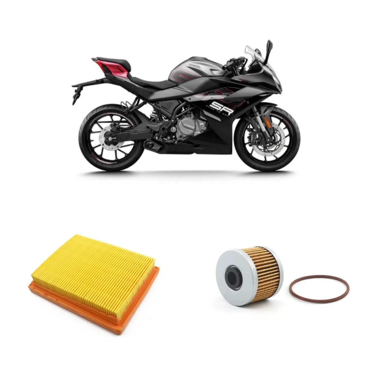 

Chunfeng motorcycle is suitable for 250SR, 250NK, 300NK, 250SR, 300SR oil grid air filter, CF250 accessories