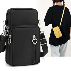 Nowa moda mobilna damska torba na telefon Messenger Bag pasujące Mini mała torba typu Crossbody torba wisząca dekolt portmonetka pionowa torebka