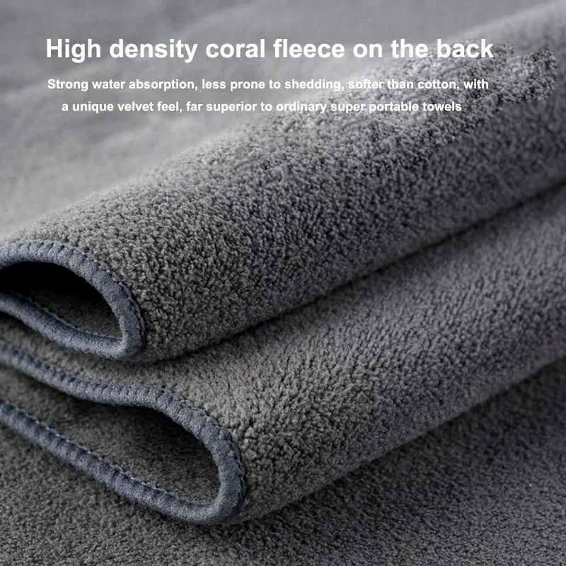 

Car Washing Towel Car Wiping Cloth Coral Velvet Special Towel Absorbent Car Supply Deer Skin Cloth Large Size Universal For Car