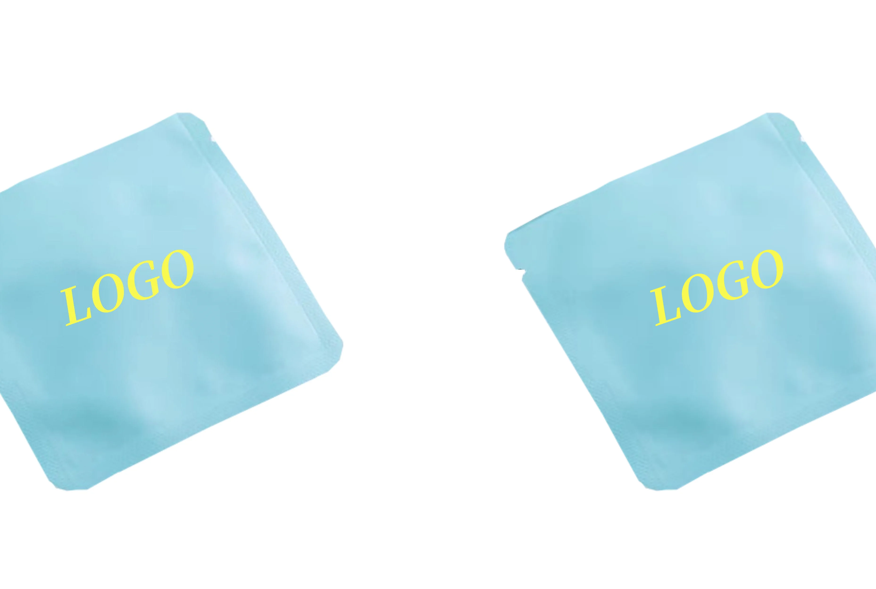 100pcs Customized Square Tea Bags, Small Bags, Portable Aluminum Foil Flat Mouth Packaging, Custom Hanging Ear Coffee Bags view 6