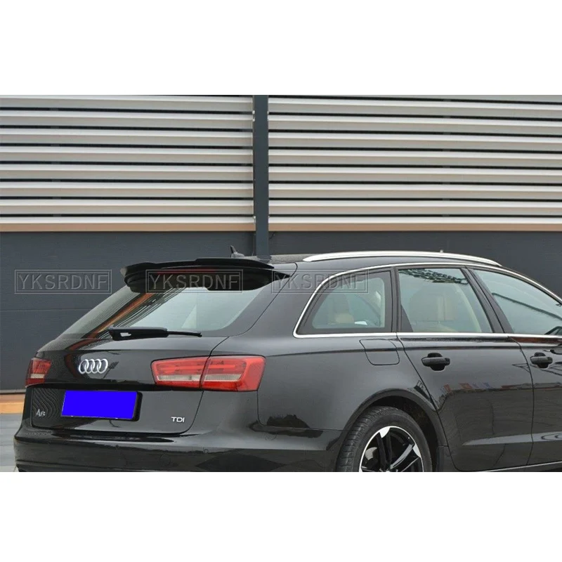 Roof Spoiler Extension for Audi A6 C7 Avant 2011-2017 ABS Plastic Car Tail Trunk Wing Rear Roof Spoiler For A6 Allroad 2012-2018