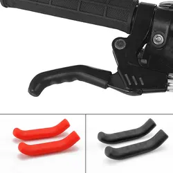 2pcs Mountain Bike Handle Bar Grip Wrap Bicycle Brake Lever Non-slip Silicone Cover Protector Removable Handlebar Grip Cover