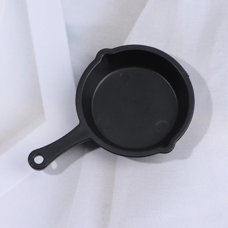 1Pc Dollhouse Miniature Egg Frying Pan 1/12 Mini Simulation Dolls House Cooking Ware Play Kitchen Toy Accessories-Toy