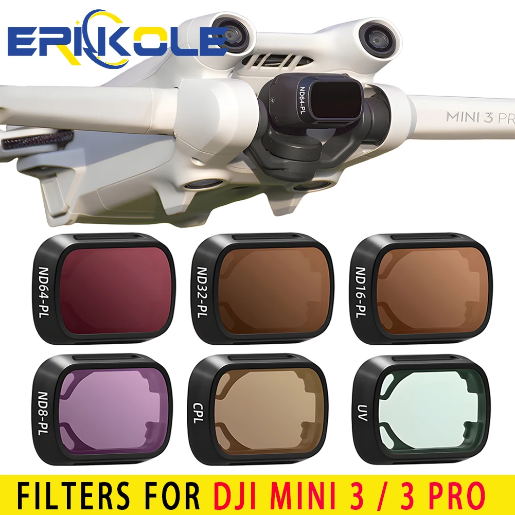 Dji Mini 3 Pro Drone aksesuarları NDPL filtreler için filtreler Set UV ND ayarlanabilir CPL Lens filtre \'uyumluluk: MINI 3 / 3 PRO