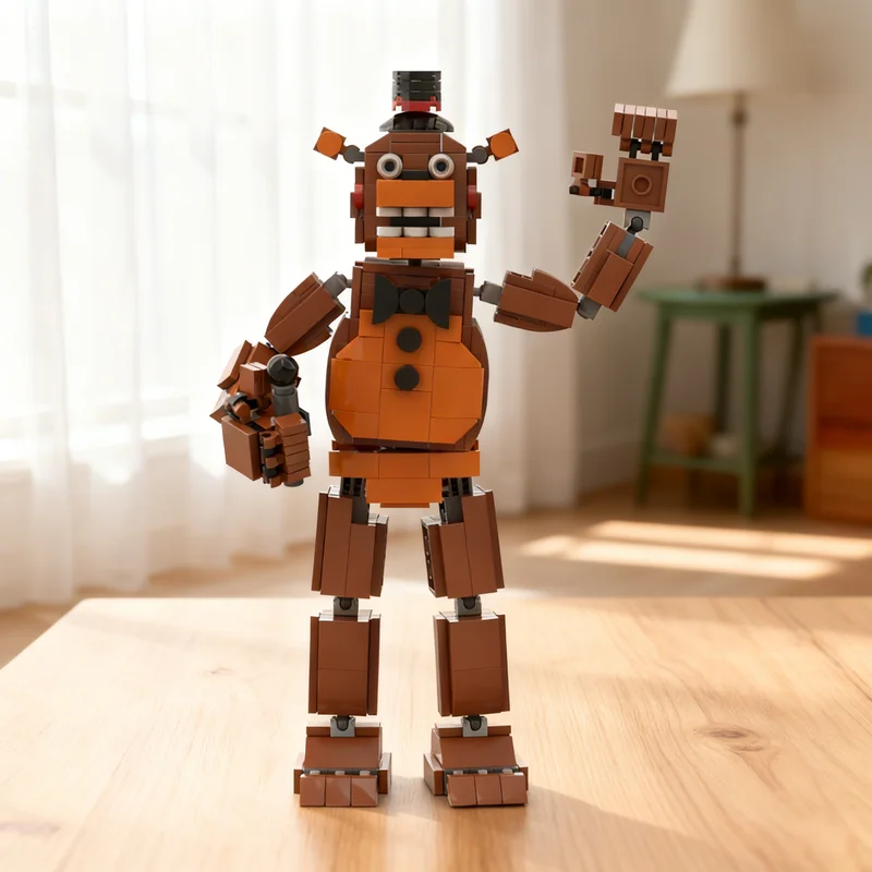 

446pcs MOC Fnaf Freddy Games Display Challenge Model Building Blocks Castle Adventure Technical Street Scene Mechanical Toy Gift