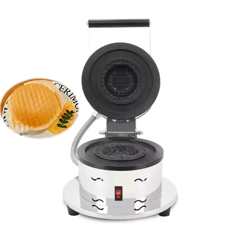 Electric Ice Cream UFO Burger Maker 1000W Hamburg Gelato Panini Press Ice Cream Waffle Machine 10CM Sandwich Press Maker