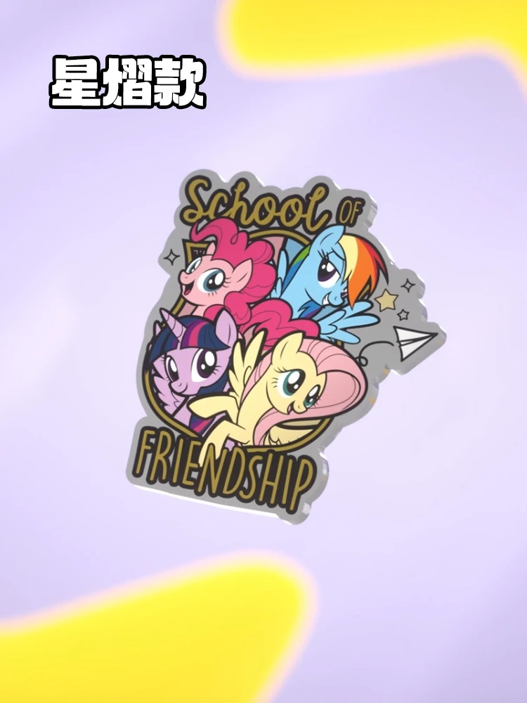 KAYOU My Little Pony:Friendship is Magic Figure Badge Anime Peripherals Twilight Sparkle Brooch Collectible Badge Toys Gift