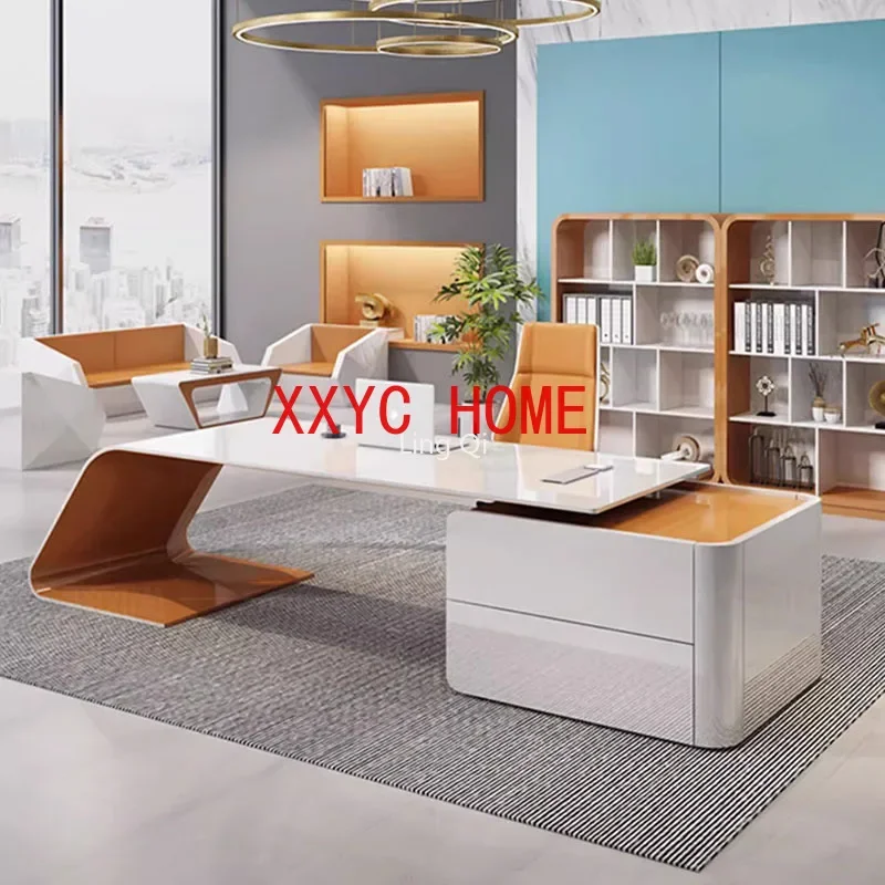 Modern Reception Standing  Executive Computer Desks Storage European Mesa Escritorio Office Furniture