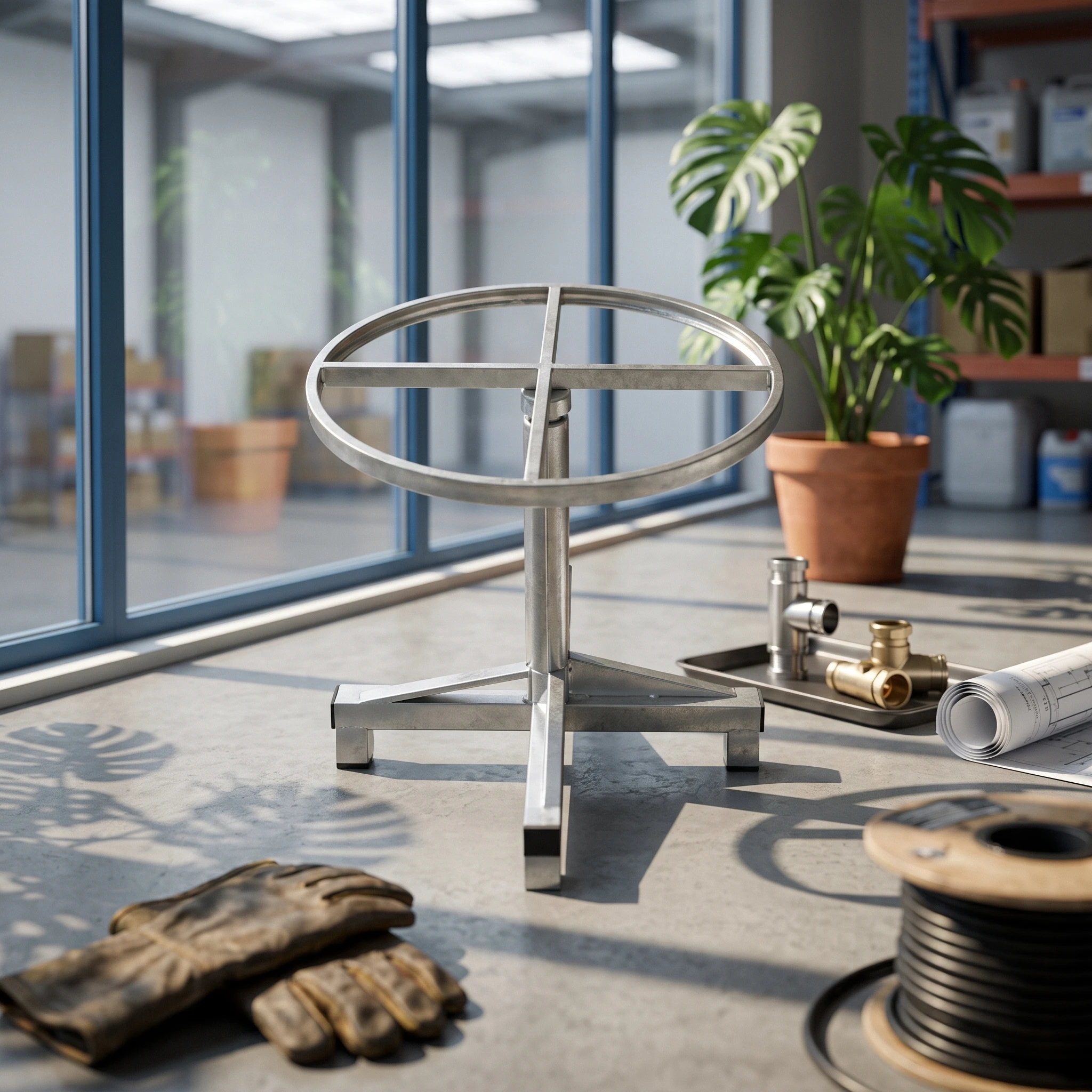 Rotating Turntable Stand Adjustable Spray Painting Turntable Spray Painting Stand Sturdy Easy to Clean for Painters, Workshop