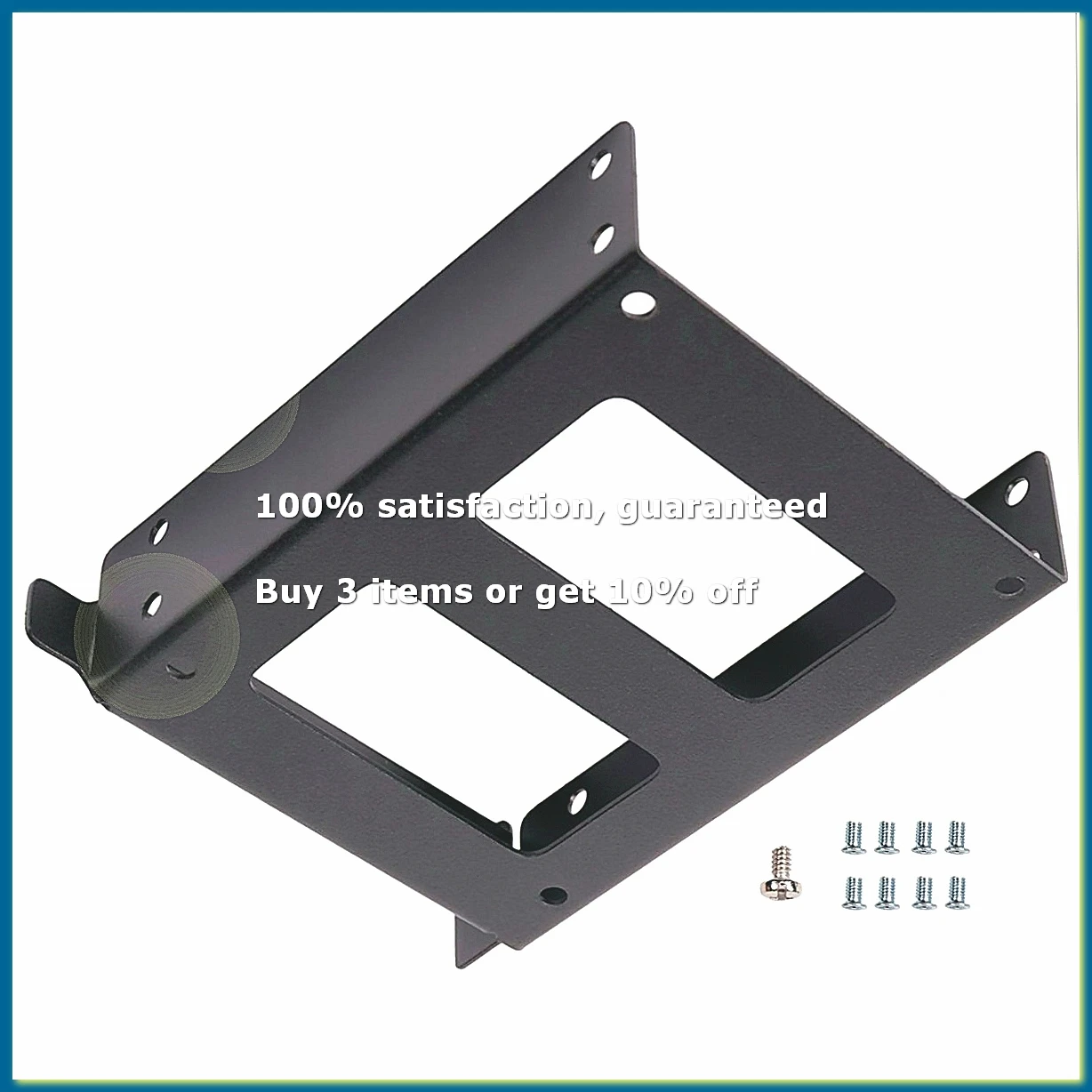 Support de montage sur panneau arrière pour disque dur PCI 2,5 pouces IDE/SATA/SSD/HDD avec profil demi-hauteur