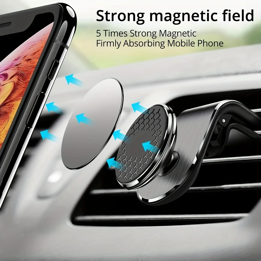 Universal Magnetic Car Phone Holder Stand Air Vent Magnet Car Mount GPS Mobile Phone Support In Car Bracket For iPhone Samsung