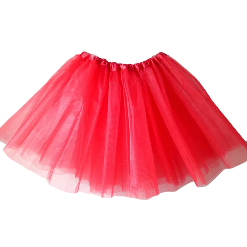 Jupe Tutu de brevde Ballet à Trois Couches pour Enfant Fille, Classique, Solide, Mini Robe Plissée, Jupon de ixartificiel astique