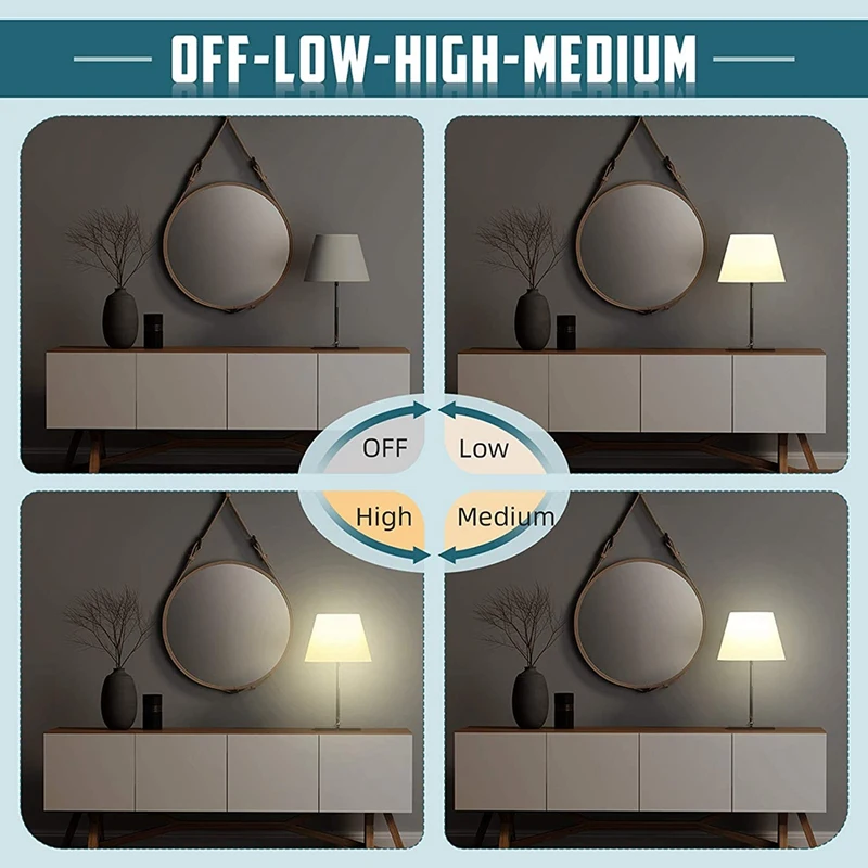 Touch Lamp Switch 2 Pack,Touch Lamp Control Module For Dimmable LED,Bulbs,Lamp Switch Replacement Kit With Wiring Caps