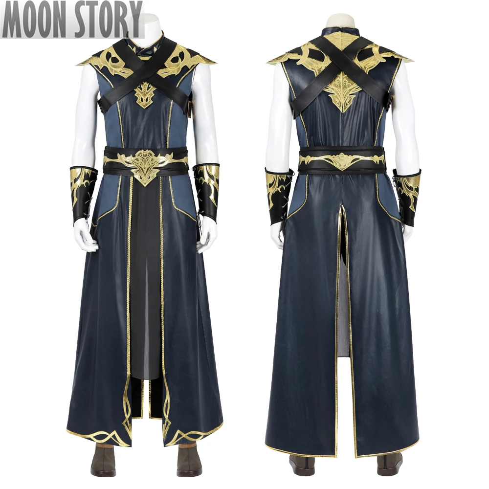 Game Baldur's Gate 3 The Dark Urge Robes Cosplay Costume Adults Men Warrior Suit Halloween Full Set