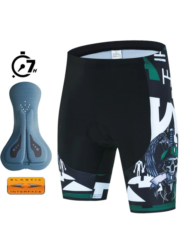 AliExpress NONE New Men Cycling Bib Shorts Double Arrow Seat Cushion Padded Cycling Shorts Outdoor MTB Road Bike Sport QUICK Dry Cycling Shorts