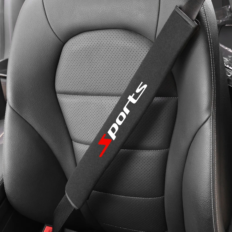 

Car Seat Belt Shoulder Protector Interior Decoration Breathable Wear-resistant Soft Anti Pinch Extended Suede
