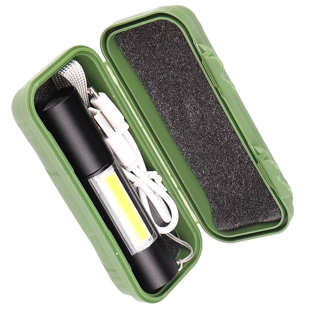

1Pcs Aluminum Alloy Portable Rechargeable Flashlight Mini Small Zoom Torch for Outdoor Camping Hiking Walking Dog