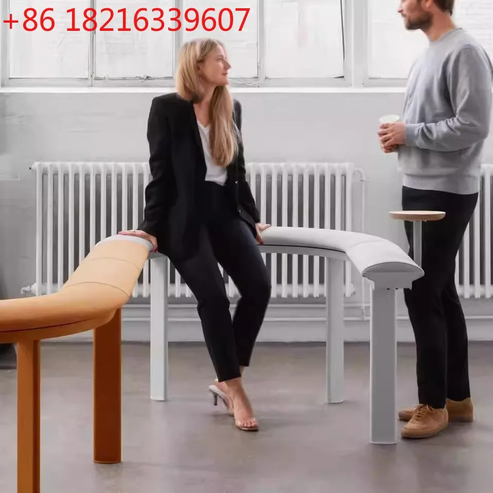 YAO outdoor bar stools, integrated straight stools, circular splicing with trays, homestay hotels