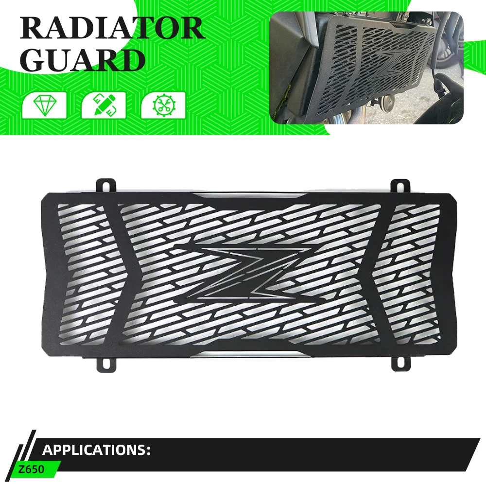 For Z650 2024 2023 2022 2021 2020 2019 Motorcycle Radiator Grill Guard Protection Cover Radiator Cover For Z650RS Ninja 650 Z650