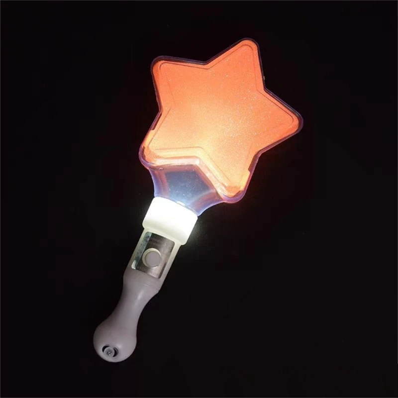 Set of 5 Flashing Wands Heart Star Shape Light Up Wand Sticks Colors Change LED Glow Stick for Festivals  Celebrations