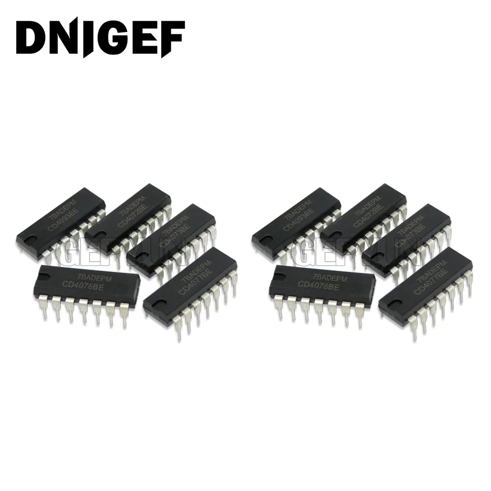 10PCS CD4093BE HCF4093BE CD4093 DIP DIP-14 CD4072BE CD4072 CD4073BE CD4073 CD4077BE CD4077 CD4078BE CD4078 CD4081BE CD4081