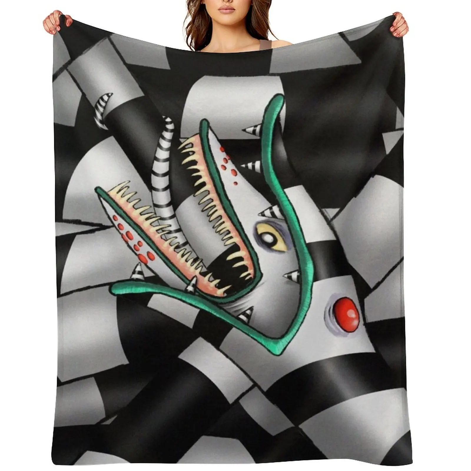 

Self-Consuming Sandworm Throw Blanket Bed linens Designers Cute Plaid Sofa Throw Blankets