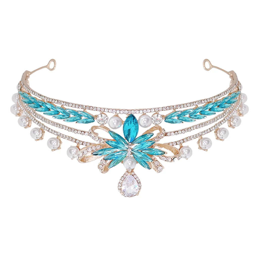 

Bow Crown Rhinestone Bridal Crown Headband Headband Wedding Party Cosplay Birthday Women Tiaras Accessories