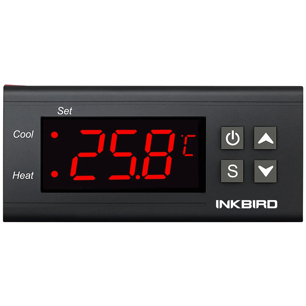 Inkbird ITC-1000 Thermostat Temperature Controller Electronic Heat Cool  C/F Display Dual Relay Thermostat with NTC sensor Home