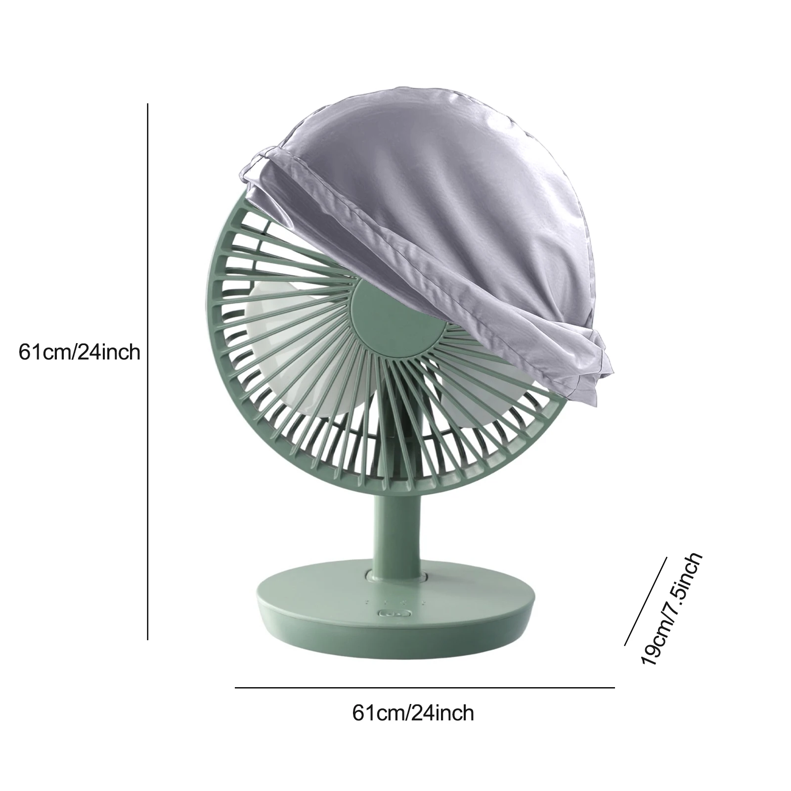 Fan Maintenance 61*19*61cm Dust Protecti Cover Outdoor Electric Fan Dust Cover Oxford Cloth Cover Long-lasting Materials