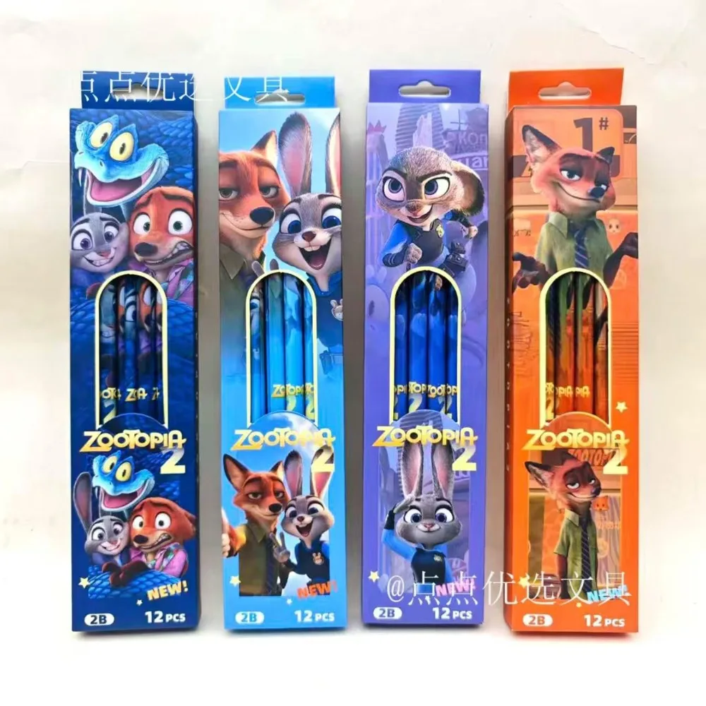 Zootopia Cartoon 2B Pencil Special Wooden Natural Wood Pencil for Students Ideal for Drawing and Writing Back to School Season view 3