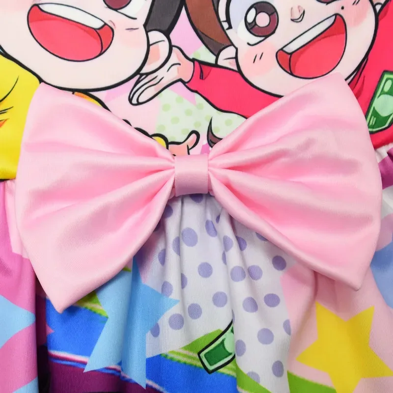 l2025l Halloween Me Contro Te Baby Mädchen Giselle Cosplay Prinzessin Kleid Sommer Kleidung Kinder Geburtstag Weihnachten Party Kostüm Bogen