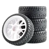 For WLtoys 144001 and 1/18 1/16 1/10 Car Tyre(4-Pack) RC Car Rubber Tires & Wheels Rims 12mm Hex Hub