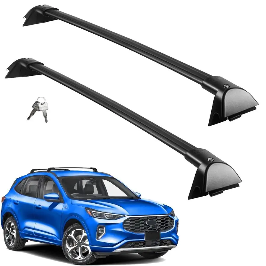 

Roof Racks Cross Bars Compatible with Ford Explorer 2020 2021 2022 2023 2024, Heavy Duty Aluminum Roof Rails Crossbars Rooftop L