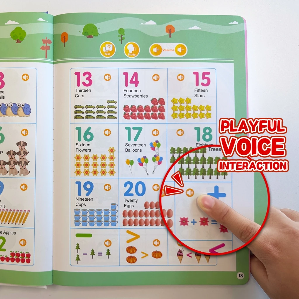 My First Words Sound Book for Kids, 13 Themes 300+ Everyday Words, Early English Vocabulary Learning Picture Book for Toddlers