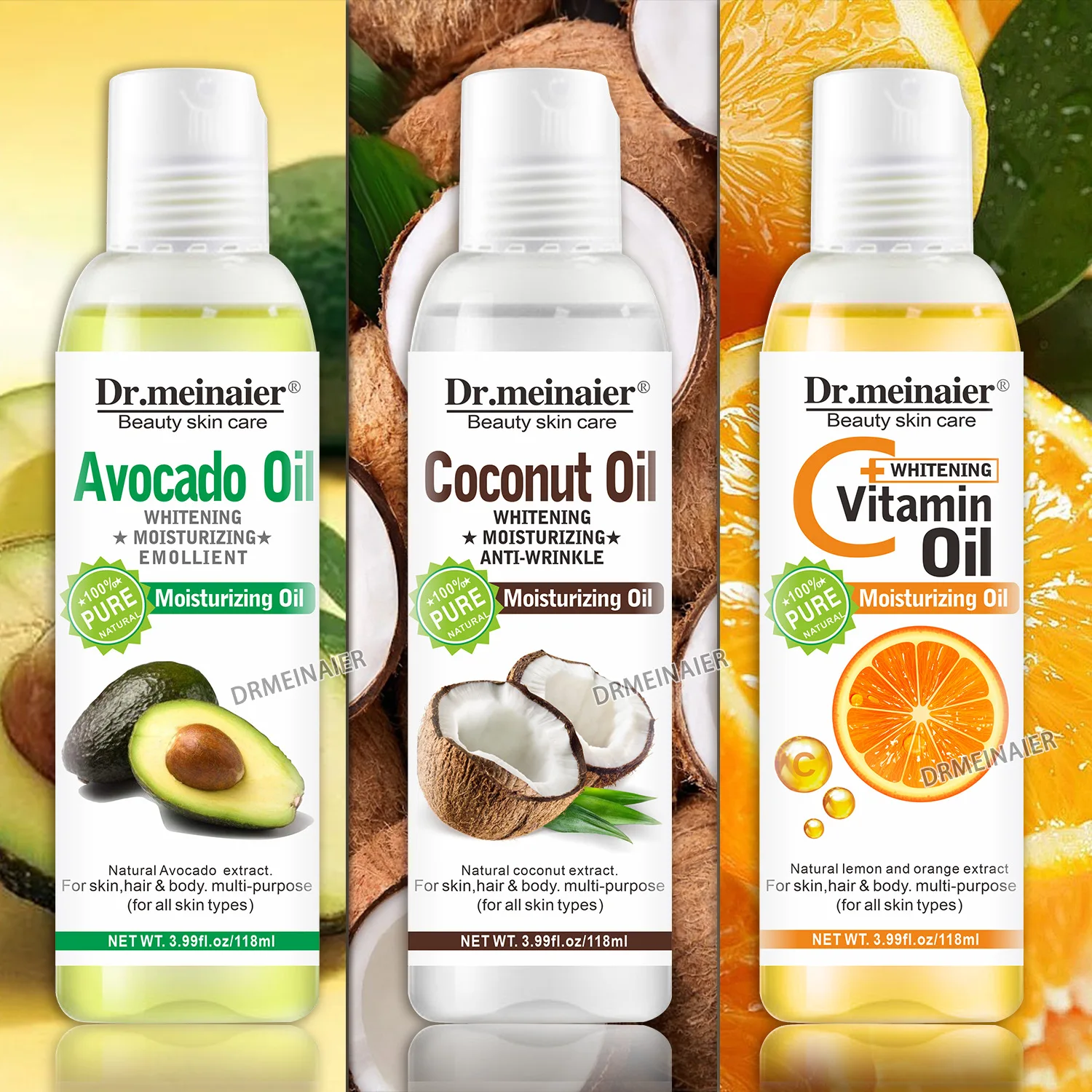 

Pure Natural Essential Oil Natural Emollient Vegetable Oil Argan Castor Facial Body Hair Care Essential Oil 118m