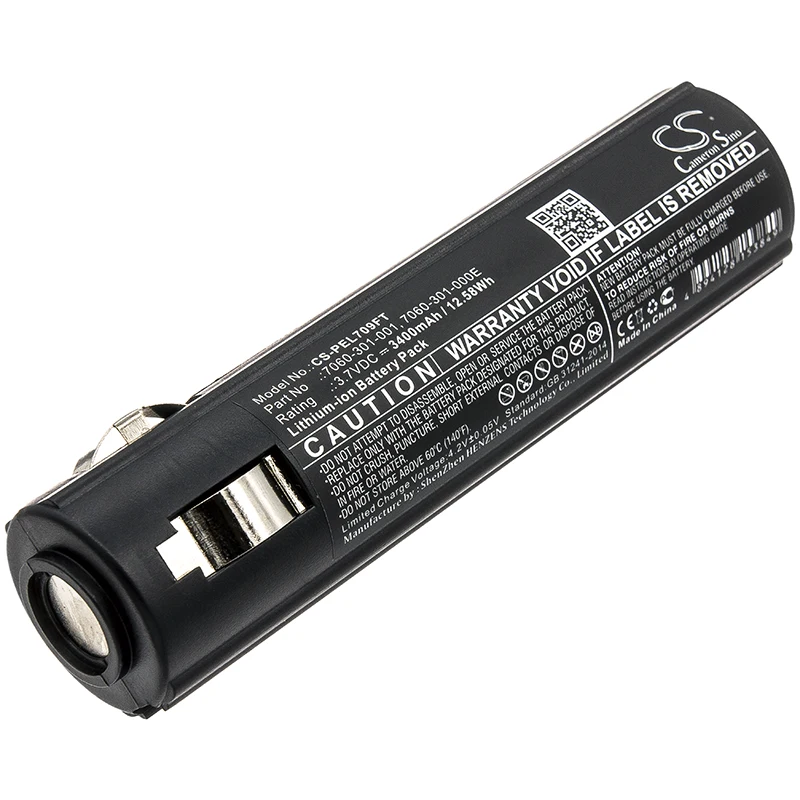 

Li-ion Flashlight Battery for Pelican, 3.7V 3400mAh, Compatible Models: 7060,7069