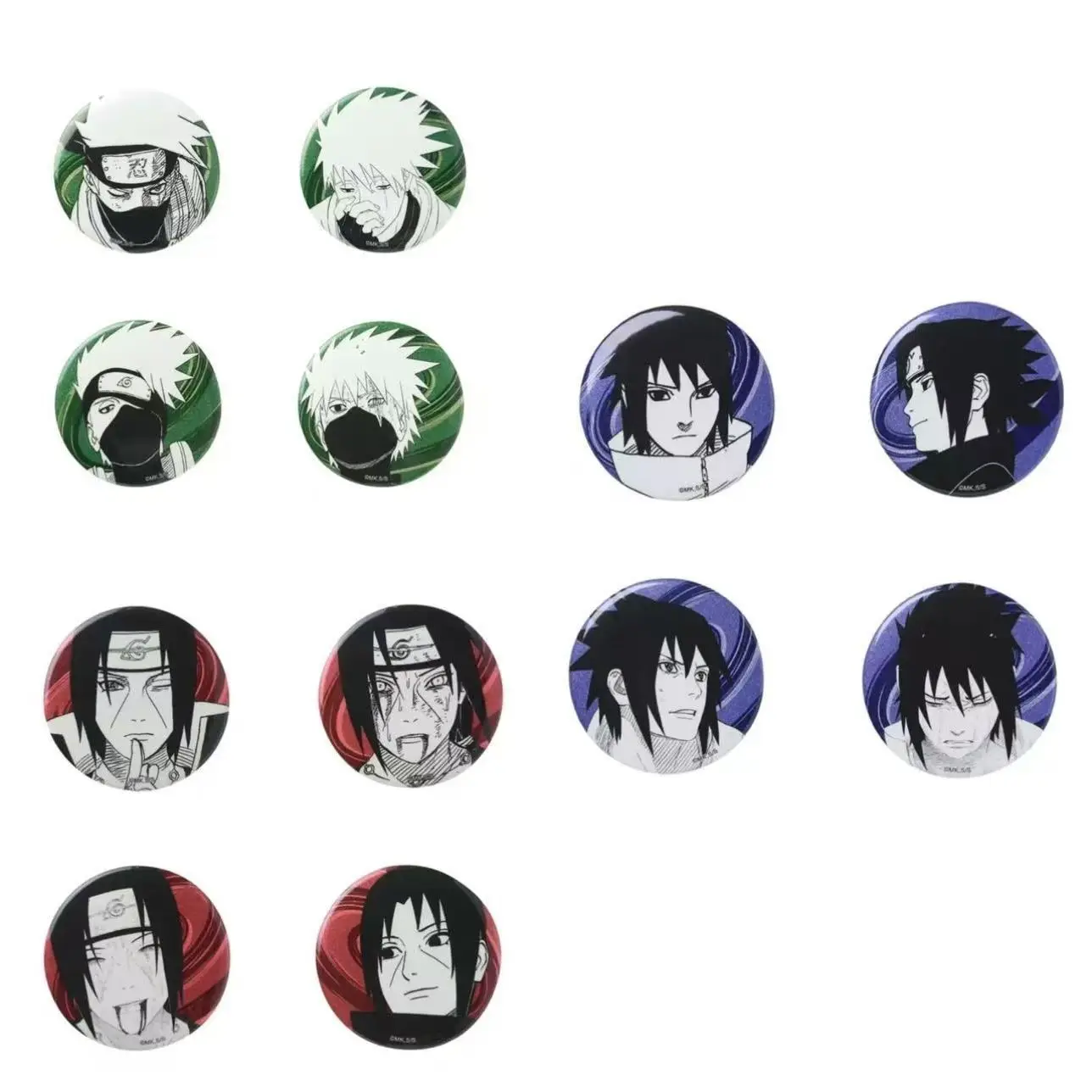 NARUTO Anime Figures bar chirp badge NARUTO SASUKE KAKASHI   Collectible Cards Toys Gifts For Children