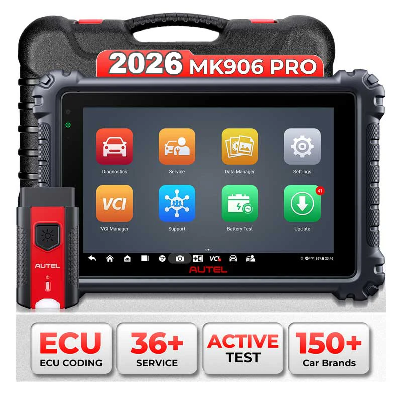 Autel Maxicom Mk906Pro Diagnostic Tool Bluetooth Scanner Automotive Ecu Coding Mk906 Pro Automotive Tools Pk Ms906Bt Mk906S Pro