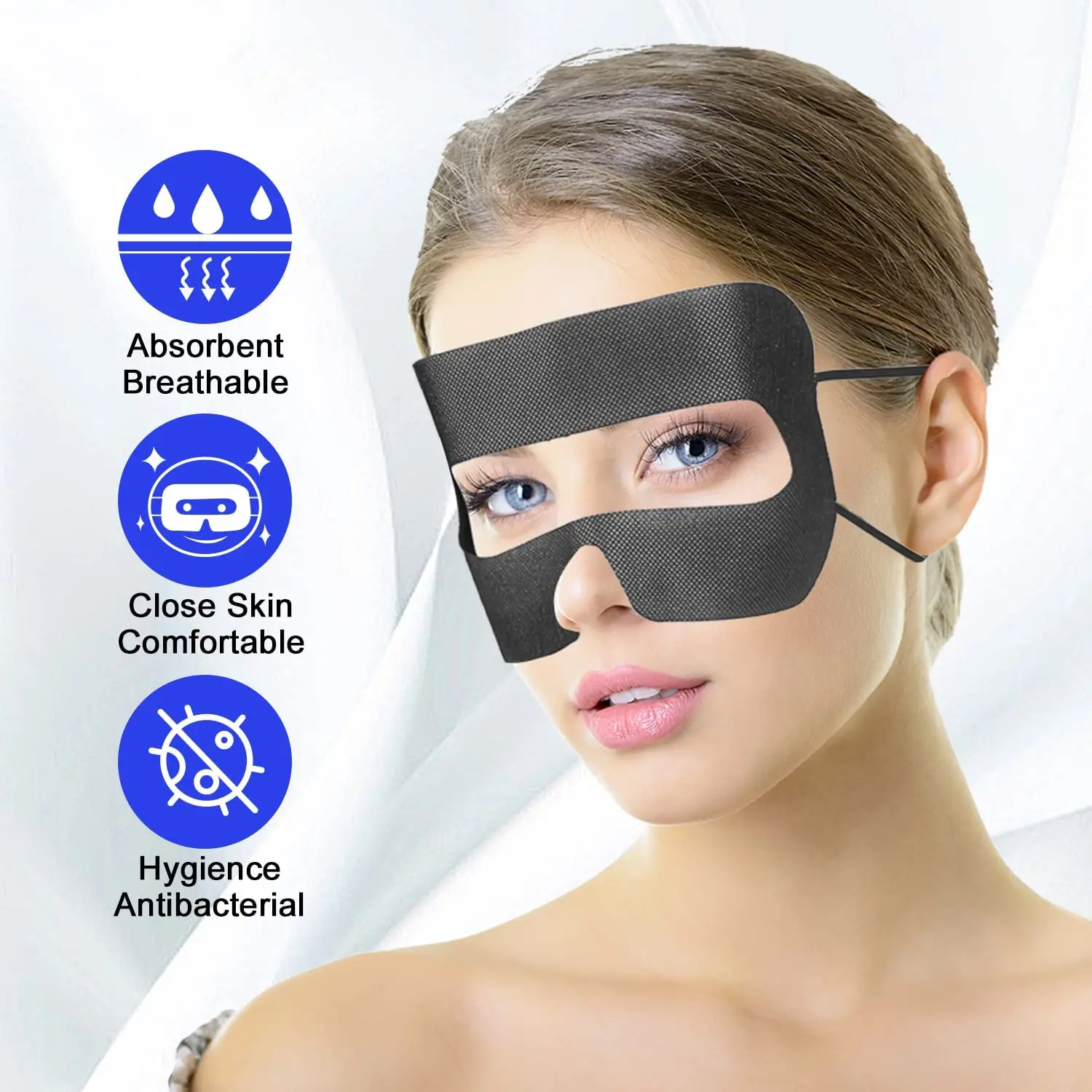 VR Eye Mask Cover Disposable Eye Mask Sweat Breathable Face Protection Non-woven Fabrics For Meta Oculus Quest 2 Quest 3 PSVR2